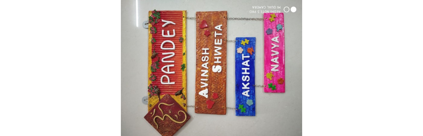 Handmade Family name plate | Personalized nameplates 